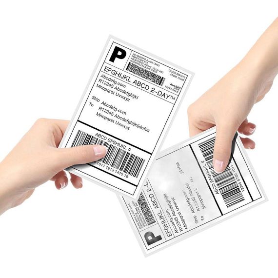 Термоетикетка для Нової пошти (101х101мм), 500 шт в рулоні ЕСО / Етикетки самоклеючі для термопринтера | Зображення 6