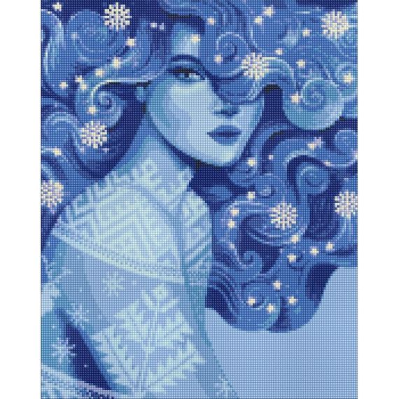 Алмазна мозаїка "Холодна краса" ©pollypop92 Ідейка AMO7452 40х50 см