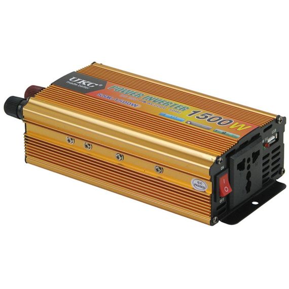 Преобразователь напряжения с 12V на 220V, 1500W, SSK UKC - EH / Автомобильный инвертор постоянного тока | Зображення 3