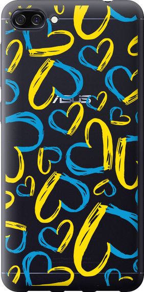 Чехол на Asus ZenFone 4 Max ZC520KL Сердца UA "5292u-1242-17620"