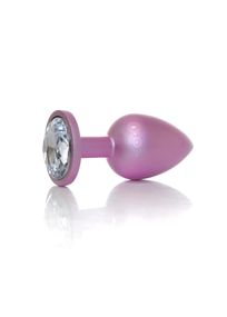Анальна пробка - Jewellery Pearl Pink Plug Clear L
