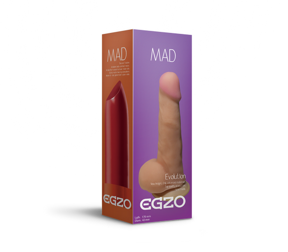 Фалоімітатор EGZO Ciberskin DS006 (17 см х 4,2 см) Sex Aura | Зображення 1