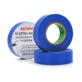 Ізолента RENDER 0,10 мм*18 мм*20 м (синя), temp:-10+80°С, 2000V, розтяж-180%, міцність 20Н/см, Агдезія 0,42кг/25мм, 10 шт. в уп.