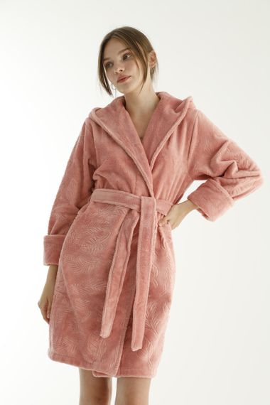 Женский халат Nusa 8665 Пудровый, S