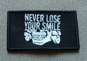 Шеврон Never Lose Your Smile (80*45мм)