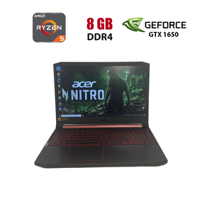 Игровой ноутбук Б-класс Acer Nitro 5 AN515-43 / 15.6" (1920x1080) IPS / AMD Ryzen 5 3550H (4 (8) ядра по 2.1 - 3.7 GHz) / 8 GB DDR4 / 128 GB SSD NVMe + 1000 GB HDD / nVidia GeForce GTX 1650, 4 GB GDDR6, 128-bit / WebCam б/у