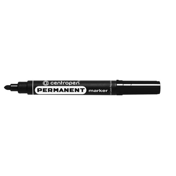 Маркер перманентний CENTROPEN, чорний, 2,5 мм 8566-1 (597)