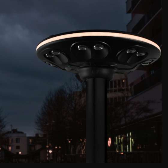 LED Ліхтар парковий автономний сенсорний IP54 1400Lm 5000+3000К VL-GLSO-1254-S Videx | Зображення 7