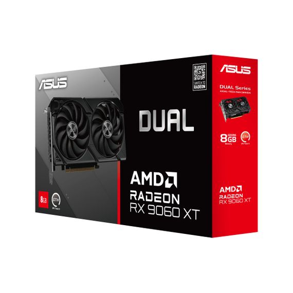 Видеокарта ASUS Radeon RX 9060 XT 8GB GDDR6 DUAL-RX9060XT-8G 90YV0MI1-M0NA00 | Зображення 8