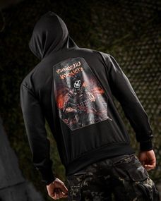 Тактическая худи MAKLIN  молодость черная ДЛ7046