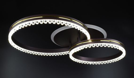 Люстра світлодіодна стельова LED світильник для квартири на стелю лед з пультом 26029 Коричневий 12х40х61 см. | Зображення 4