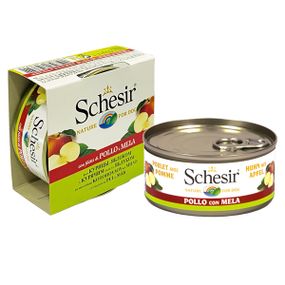 Корм Schesir Chicken with Apple Can влажный с курицей и яблоком 150 гр