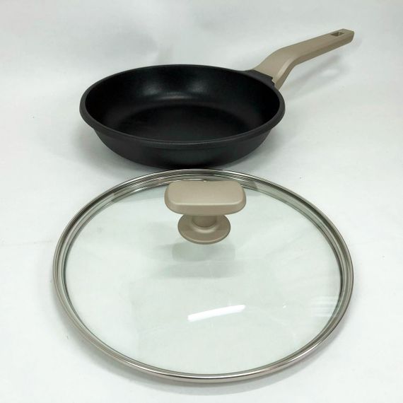 Сковорода Magio MG-1166 з кришкою антипригарна 24 см, сковорода для смаження, якісна сковорода | Зображення 9