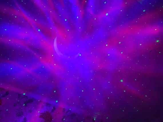 Astronaut Проектор галактики лазерный Астронавт-космонавт, звездное небо на потолке с пультом Белый | Зображення 5