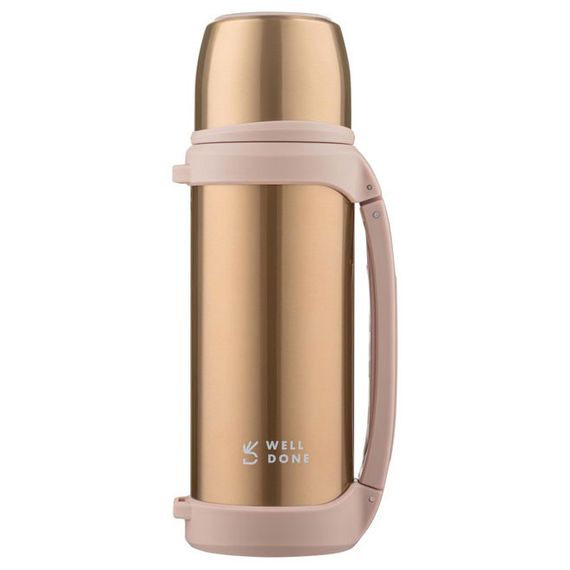 Термос вакуумный 1 л Well Done WD-7031D. YP-501 Цвет: коричневый | Зображення 2