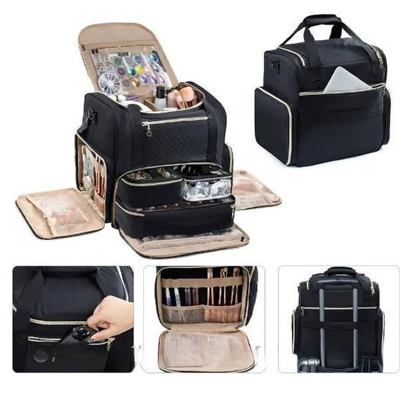 Сумка-органайзер для косметики Чорна
