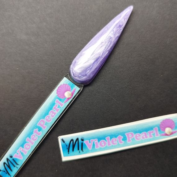 Наклейка на типсу (палитру) для геля Mi Violet Pearl (9 x 55 мм)