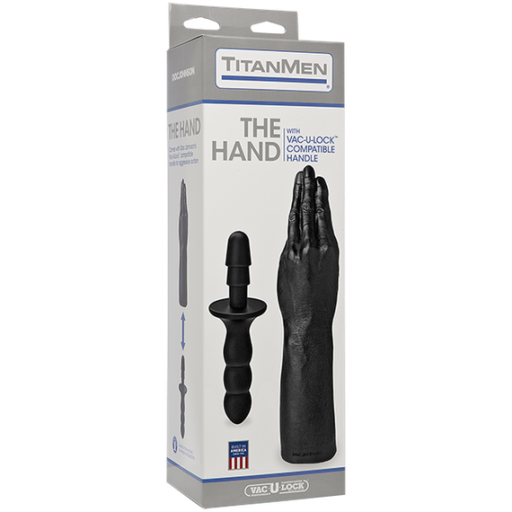 Рука для фістингу Doc Johnson Titanmen The Hand with Vac-U-Lock Compatible Handle, діаметр 6,9 см | Зображення 1