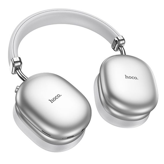 Накладные беспроводные наушники Hoco W35 Max Auspicious ANC Silver | Зображення 1
