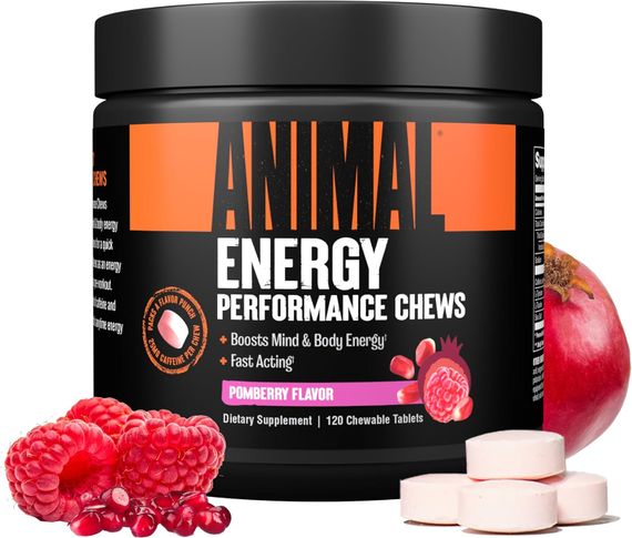 Предтренировочный комплекс Universal Nutrition Animal Energy Performance 120 Chews (Pom-Berry) | Зображення 1