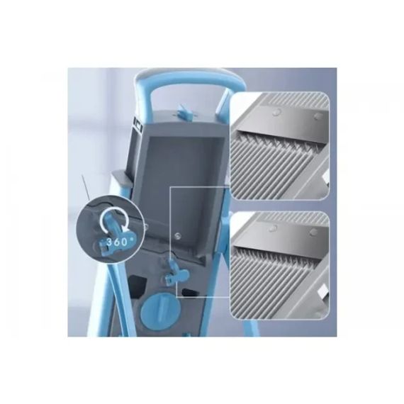 Многофункциональная овощерезка с регулируемой толщиной нарезки Vegetable cutter 223-6 Овощерезка с контейнером | Зображення 9