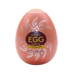Мастурбатор-яйце Tenga Egg Shiny II, щільний TPE, пробник лубриканту 5 мл Sex Aura