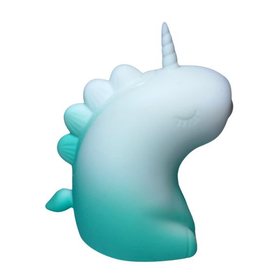 Стимулятор клітора з пульсацією UNIVIBE Єдиноріг, 5 режимів, градієнт біло-зелений sexstyle | Зображення 5