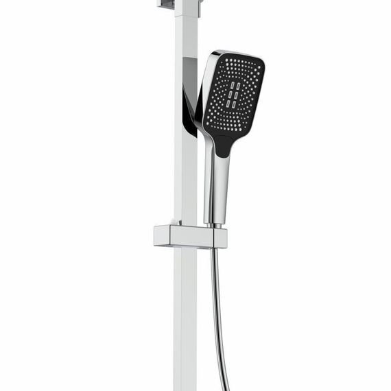 Душова система для кабіни Qtap Capricorn на три споживачі (з виливом) 53103KNC Chrome | Зображення 6