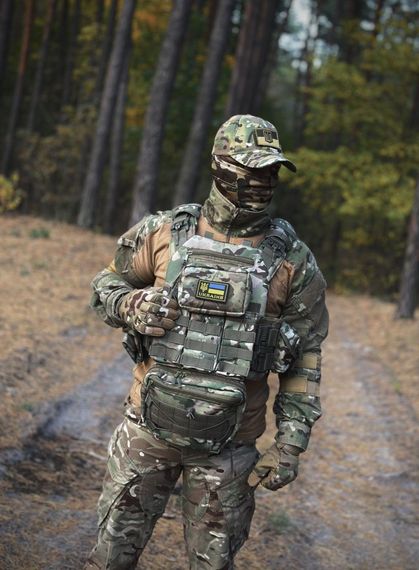 Плитоноска швидкого скидання з боковими карманами + 5 підсумків та рюкзак мультикам