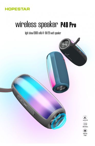 Портативна колонка з потужним звуком 60 Вт HOPESTAR P40 PRO (41095-P40 PRO_1243) | Зображення 6
