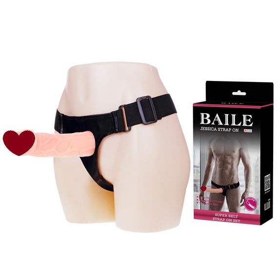 Страпон - Baile Jessica Strap On, 15.5 см sexstyle
