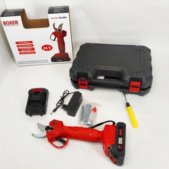 Секатор акумуляторний Boxer BX-9001 2 АКБ 24В DE-13 | Зображення 7
