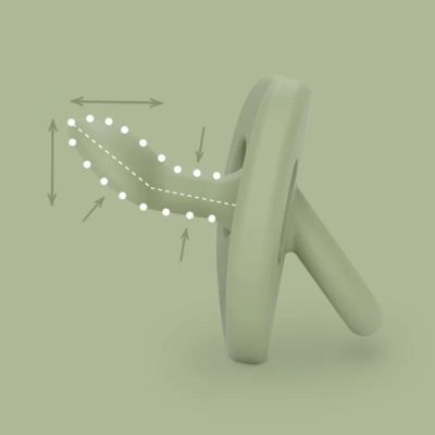 Пустышка Suavinex Colour Essence силиконовая, анатомическая, 6-18 мес. зеленая (308078) | Зображення 3