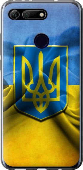Чехол на Huawei Honor View 20 Флаг и герб Украины 1 "375u-1645-17620"