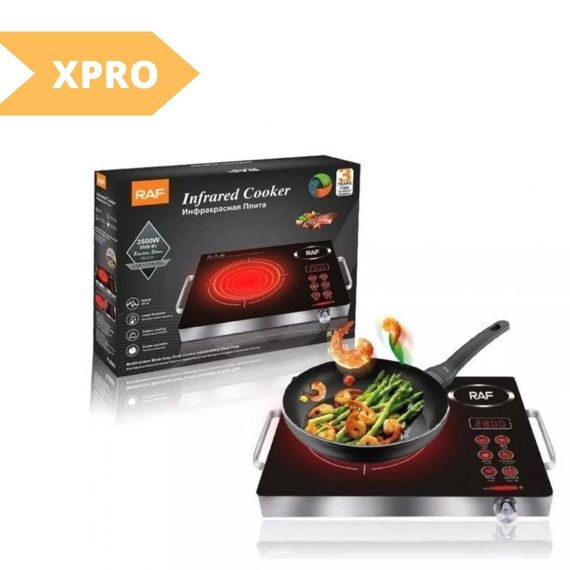 Плита инфракрасная сенсорная одноконфорочная для всех видов посуды XPRO RAF 8003 (MER-15299_878) | Зображення 1