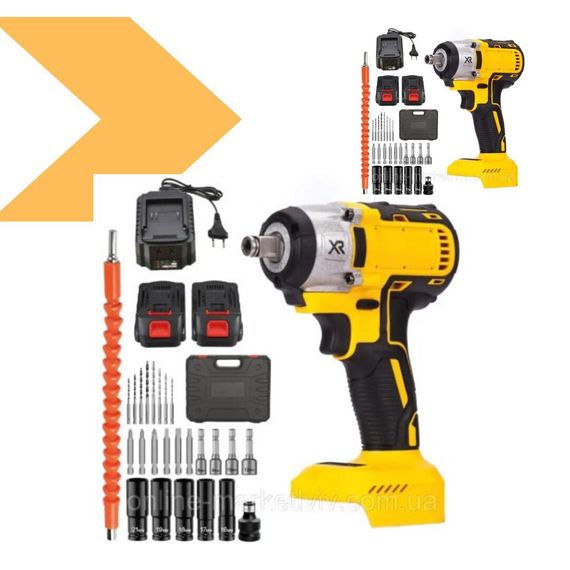 Акумуляторний ударний гайковерт з високим крутящим моментом DeWalt DCF922D2T 36V 5.0Ah у жовтій валізі (47735-DCF922D2T_1883) | Зображення 2