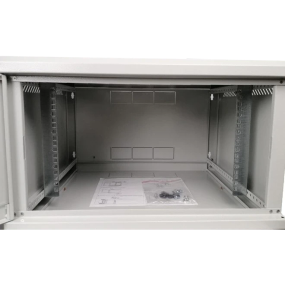 EServer 6U 600х500х370 скло, сіра Шафа - Серверні шафи | Зображення 1