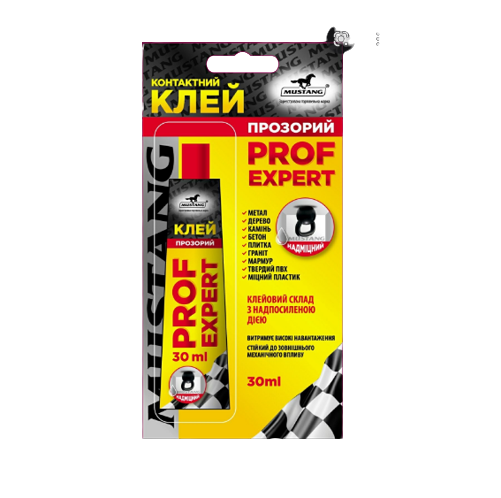 Клей контактний 30 мл Мустанг Prof Expert