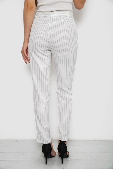 Штаны женские в полоску, цвет молочный, 238RP85 | Зображення 3