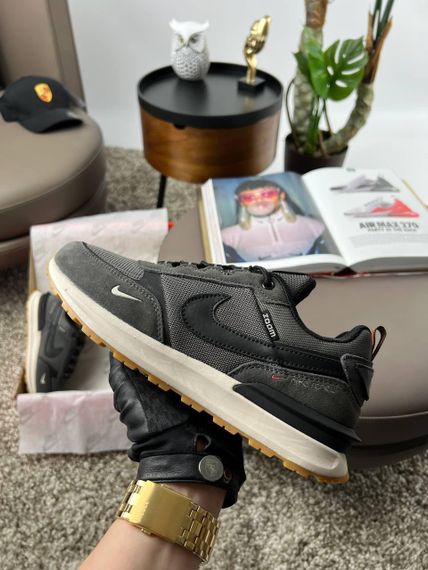 Мужские кроссовки Zoom “Lunar Apparent” Dark Grey Black Gum , Вьетнам 46 29 | Зображення 6