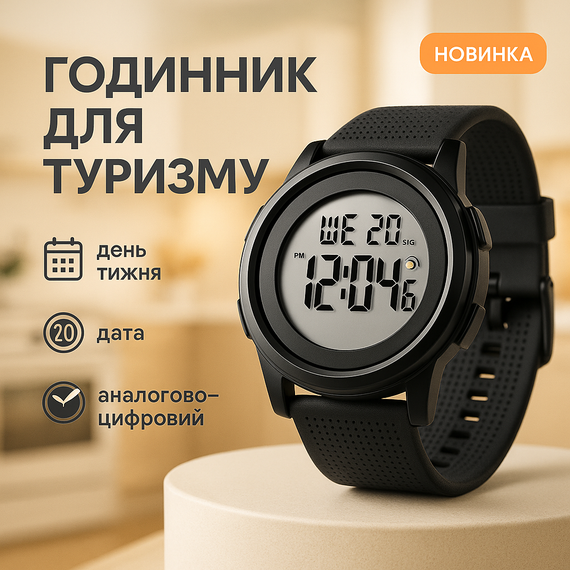 Електронний вологозахищений наручний годинник, Годинник наручний електронний для хлопця NL-42