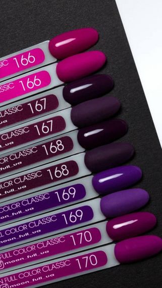 Гель-лак Moon Full №170 буряковий світлий 8мл | Зображення 1