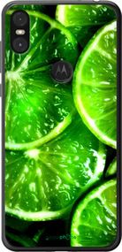 Чохол на Motorola One Зелені часточки лимона "852t-1589-2448"