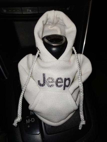 Чохол кофта Худі аксесуар на КПП  Car Hoodie JEEP Джип молочний подарунок автомобілісту 10070