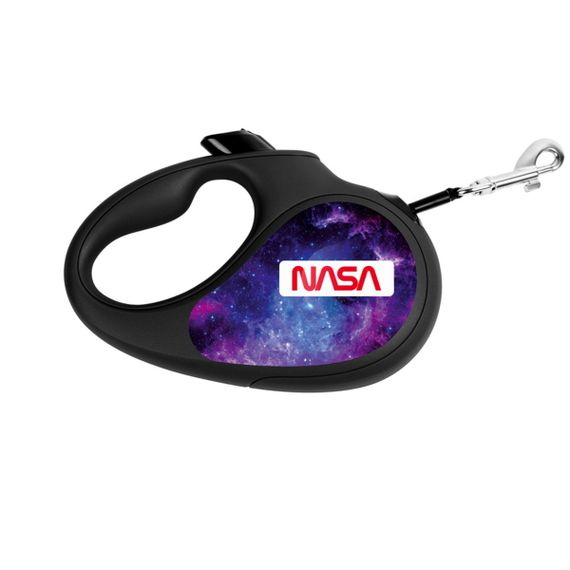 Рулетка для собак Waudog R-Leash S з рисунком "Nasa21", лента, 5 м
