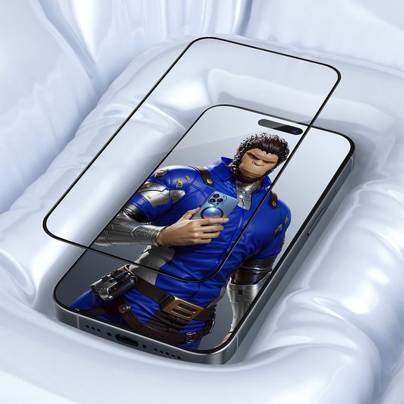 Захисне 3D скло Blueo Invisible Airbag Anti-broken для Apple iPhone 15 Pro Max (6.7") | Зображення 5