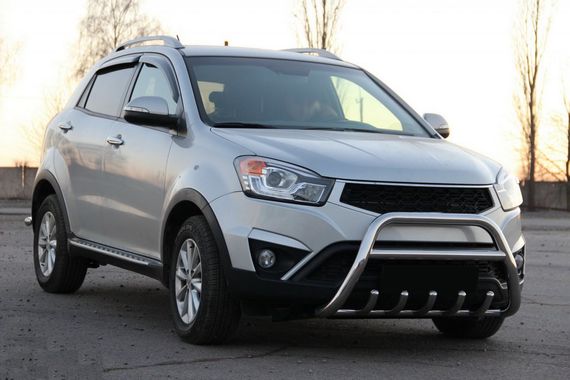 Кенгурятник WT003 (нерж.) для SsangYong Korando 2010-2019 | Зображення 2
