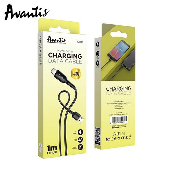Кабель Avantis A110 Novel USB – Micro- белый | Зображення 4
