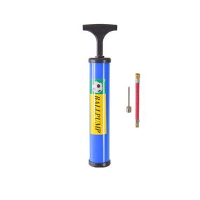 Ручной насос для мячей N41504(Blue) 25 см, игла для накачки и гибкий шланг