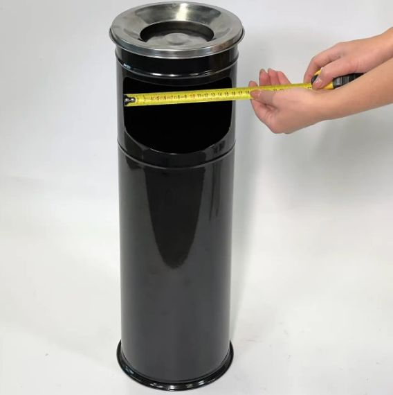 Підлогова урна з попільничкою Maxiflow чорна 19х60 см (4418.1960S.102.00) | Зображення 3